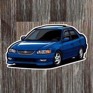 TOYOTA COROLLA 8th generation 1998-2002 Vinyl Sticker